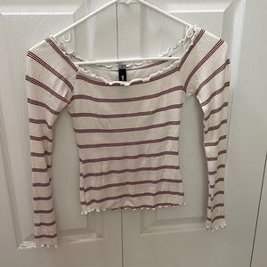 on/off the shoulder shirt